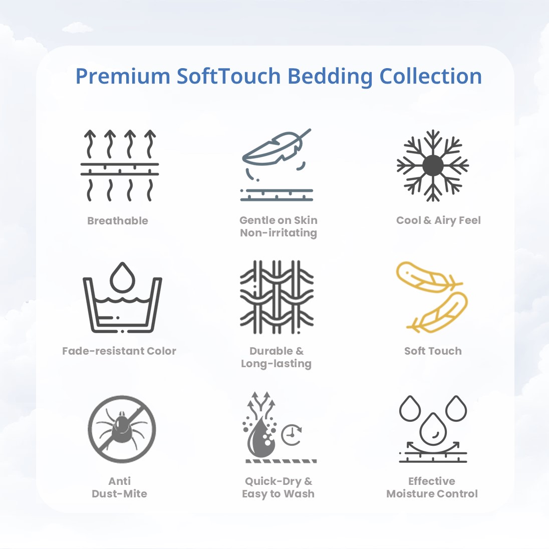 ชุดผ้าปูที่นอน 3.5ฟุต 4 ชิ้น FRILLOW สี ขาวนวล 720TC Cotton Silk_6